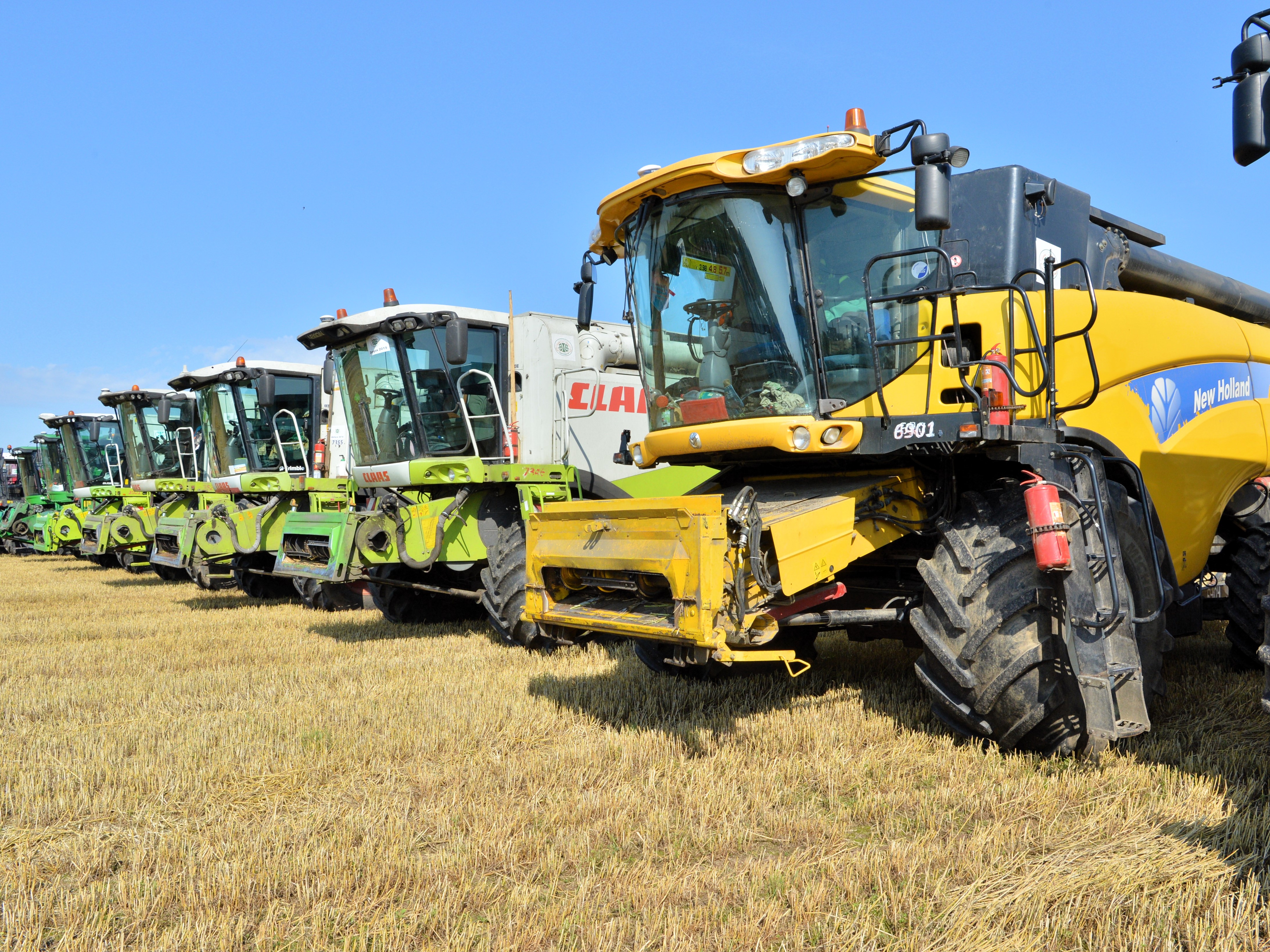 Зерновые поля агрокомбината